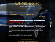 Tablet Screenshot of dm-autobody.net